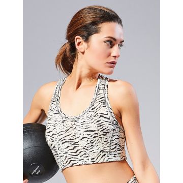  Sport Top Lake Louise mit Tiger-Print von Fürstenberg - Hose nicht im Lieferumfang enthalten