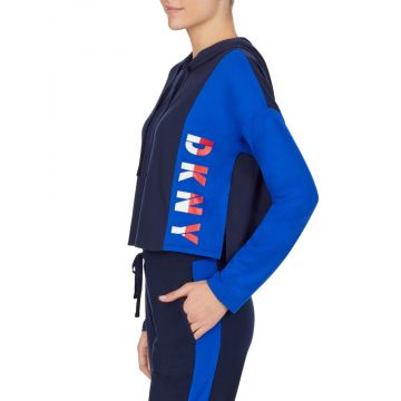 Kurz Hoodie The Warm Up dunkelblau von DKNY Sleepwear - Hose nicht im Lieferumfang enthalten