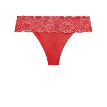 String Sweetessence IK grenadine aus Microfaser mit Spitze von Aubade