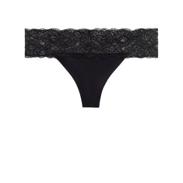 String Sweetessence IK schwarz aus Microfaser mit Spitze von Aubade