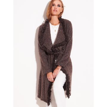 Morgenmantel KUSCHEL MOHAIR braun von Chiara Fiorini - Pyjama nicht im Lieferumfang enthalten