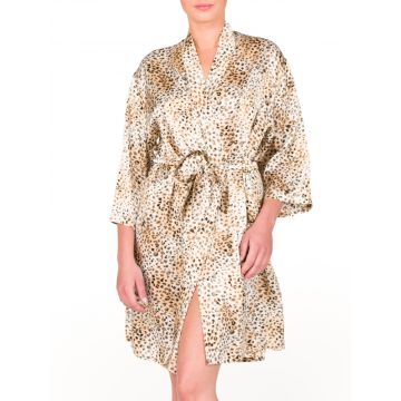 Seide Morgenmantel Leopard Print St. Elm von Gattina