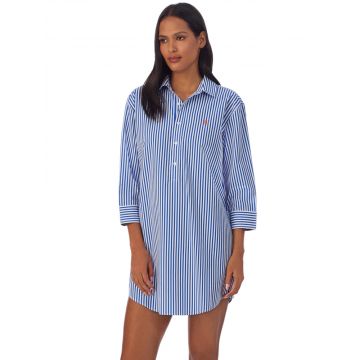 Sleepshirt Blue Stripes blau weiß gestreift von Lauren by Ralph Lauren