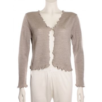 Merino Bettjäckchen Orchidea taupe von Paolucci