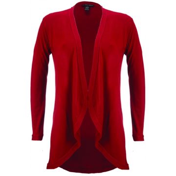 Merinowolle-Seide Cardigan Strickjacke in rot von Artimaglia