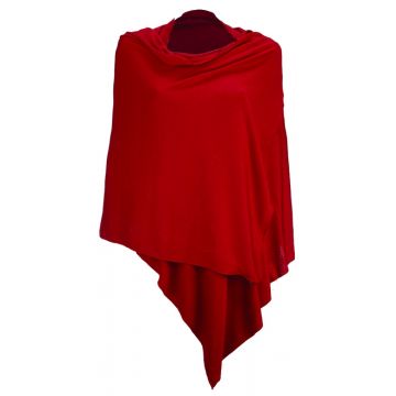 Merinowolle-Seide Schal-Tuch Stola in rot von Artimaglia