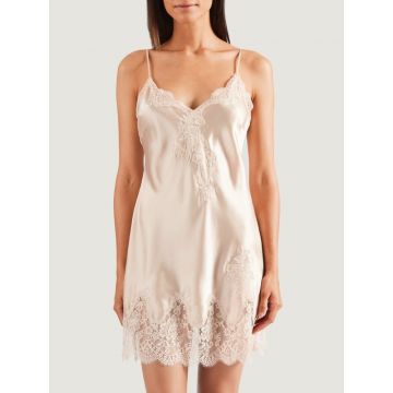 100% Seide Negligee Soie d´Amour goldsand von Aubade