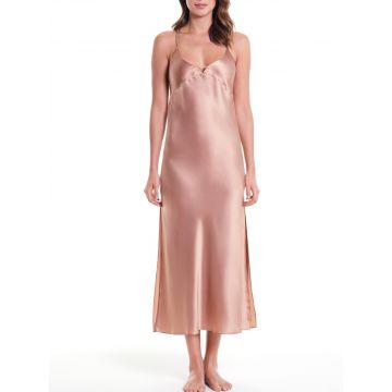 Seidenkleid Seidennachthemd New Seduction cognac von Luna di Seta