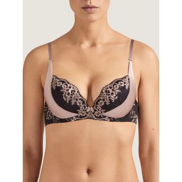 Push-Up BH Femme Glamour altrosa-schwarz von Aubade