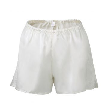 Seide Shorts Satin + Lace elfenbein weiß von Eva B. Bitzer