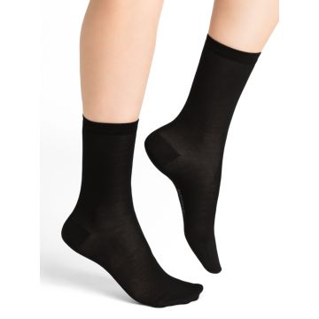 Seide Socken für Damen von Bleuforêt in schwarz