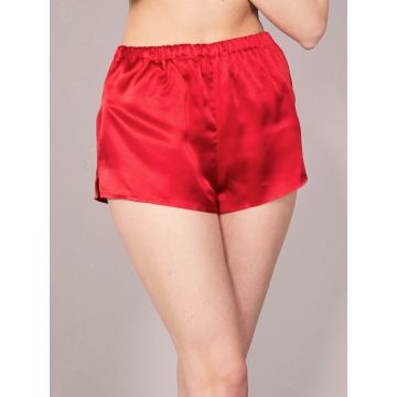 100% Seide Shorts Satin rot Basic Kollektion Eva B. Bitzer