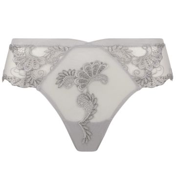 Verführerischer Shorty Slip in silbergrau von Lise Charmel