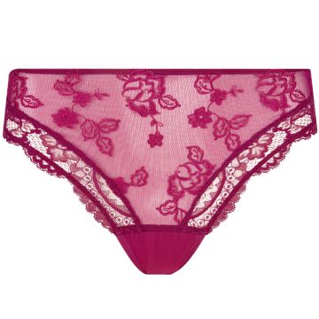 Fantasy Slip aus besticktem Tüll in violett von Lise Charmel