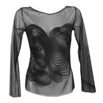 Tüll-Shirt Taty schwarz von Exilia Lingerie