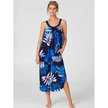 Viscose Sommer Pyjama Escape blau von Donna Karan Sleepwear