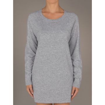 Wolle Kaschmir Lang Pullover Mandy kiesel-grau Suggest by Pain de Sucre