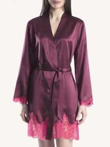 100% Seide Kimono Soie d´Amour beere-fuchsia von Aubade